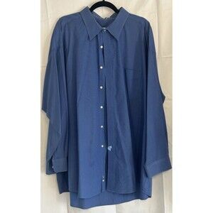 Joseph & Feiss Long Sleeve Blue Oxford Shirt Size 20 34/35 100% Cotton